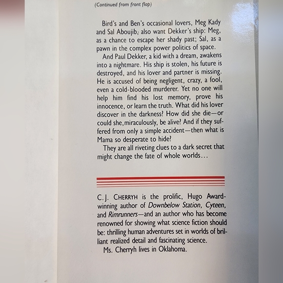 Heavy Time by C J Cherryh Vintage SciFi Thriller Hardcover Book - Picture 4 of 4